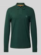 Slim fit poloshirt met labelbadge, model 'Passerby'