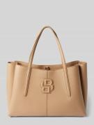 Shopper met labeldetails, model 'Anett Tote'