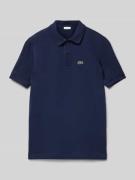 Regular fit poloshirt met labeldetail