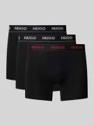 Boxershort met elastische band met label in een set van 3 stuks