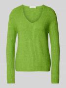 Gebreide pullover met V-hals