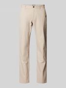 Slim fit chino met structuurmotief