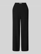 Wide leg stoffen broek met verkort model, model 'PALINA'