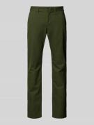 Slim fit chino met structuurmotief