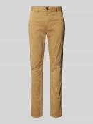 Slim fit chino met steekzakken opzij