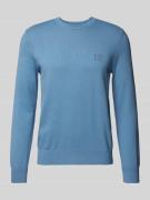 Gebreide pullover met labelbadge, model 'Kanovano'