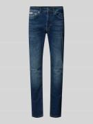 Slim tapered fit jeans in 5-pocketmodel