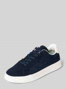 Sneakers van leer met labeldetails, model 'COURT BETTER'