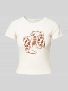 T-shirt met motiefprint, model 'LOUI'