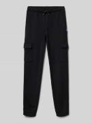 Regular fit sweatpants met cargozakken, model 'GORDON'