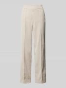 Straight leg corduroy broek met vaste persplooien, model 'Cenya'