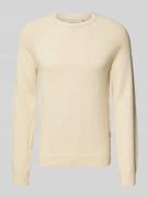 Gebreide pullover met ribboorden, model 'BHAFAN'