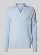 Gebreide pullover met ribboorden, model 'RUSTINO'