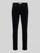 Slim fit fluwelen broek van katoen en viscose met stretch, model 'LULE...