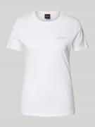 T-shirt met labeldetail, model 'Elogo'