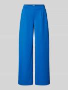 Wide leg stoffen broek met bandplooien, model 'KATE'