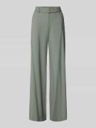 Straight leg stoffen broek met riem