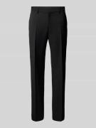 Regular fit pantalon met persplooien, model 'Lenon'