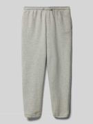 Comfort fit sweatpants met labelprint