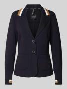 Slim fit blazer met steekzakken