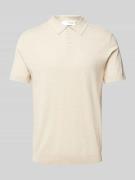 Poloshirt met elastische boorden