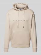 Hoodie met labelprint