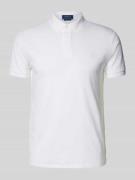 Custom slim fit poloshirt met logostitching, model 'INTERLOCK'