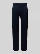 Slim fit stoffen broek met steekzakken, model 'Morgan'