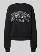 Sweatshirt met labelprint