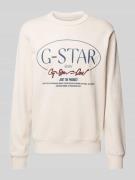 Sweatshirt met labelprint