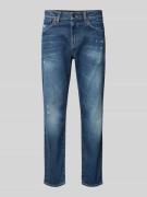 Regular fit jeans met labelpatch