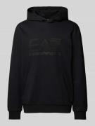 Hoodie met labelprint