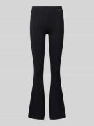 Flared legging met labelbadge