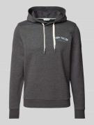 Hoodie met labelprint