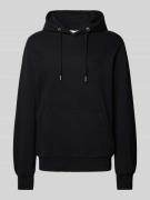 Hoodie met labelstitching, model 'Burwood'