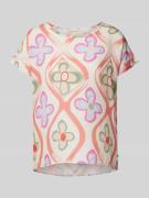 Blouseshirt met ronde hals