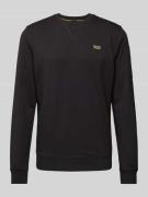 Sweatshirt met labeldetail