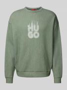 Sweatshirt met labelprint, model 'Dinkam'