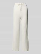 Straight leg sweatpants met structuurmotief, model 'OTTOMAN'