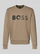 Sweatshirt met labelprint