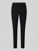 Skinny fit stoffen broek met persplooien, model 'Hagonia'