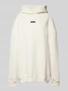 Oversized hoodie met labelpatch