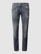 Straight fit jeans met stretch, model 'John'