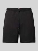 Regular fit sweatshorts van alpacamix met logostitching