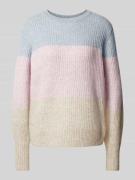 Gebreide pullover met ronde hals, model 'POLLIE'