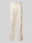 Straight leg broek met riem, 'worker pant'