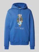 Hoodie met motief- en labelprint