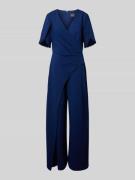 Jumpsuit in wikkellook met kralen