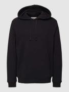 Hoodie met labelstitching, model 'PAARLO'