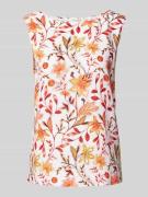 Blousetop met all-over bloemenprint